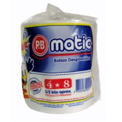 Rollo PB Matic 500gr 4 x 8cm