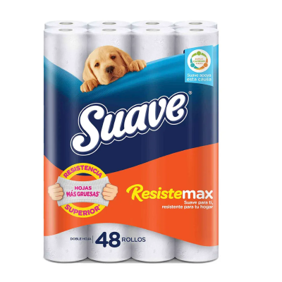 Papel higiénico Suave Naranja Resistemax pqt x48